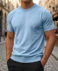 Premium men’s Blue t-shirt minimalist luxury style